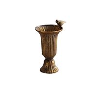 predolo Tabletop Vase Embossed Pedestal Vase Textured Flower Holder for Decorators, A3134 22cm H X 15cm W