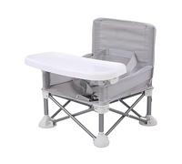 predolo Toddler Booster Seat Feeding Chair Folding Toddler Booster Seat, Gray