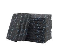 predolo Treadmill Mat Floor Protection Non Slip Exercise Equipment Mat Anti Vibration Pad for Hardwood Home Exercise Bike, 12pcs