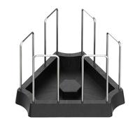 predolo Turtle Feeder, Waterer, Turtle Feeder, Water Dish, for Semi-aquatic, Black