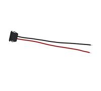 predolo USB C Connector Female Power Cable Converter to 2 Pin Wire Red Positive Electrode, Black Negative Electrode Accessory 3A Current, Black No Terminal