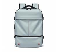 predolo Vacuum Compression Backpack Airline Approved Travel Backpack USB Charging Port Luggage for Business Trip, Blue, Blue, 16 Inch