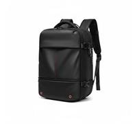 predolo Vacuum Compression Backpack Airline Approved Travel Backpack USB Charging Port Luggage for Business Trip, Black, Black, 16 Inch