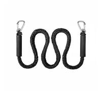 predolo Vibration Absorbing Dock Line Elastic Bungee Dock Line Stretchable Boat Mooring Rope for Personal Watercraft Owners, Marina, Black