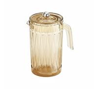 predolo Water Pitcher with Cups Food-Grade Material Pitcher with Lid Easy to Clean Large Capacity Beverage Jug Set for Restaurants, Families, Gold, Pitcher