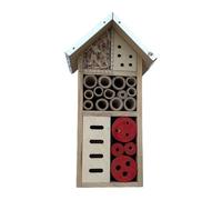 predolo Weatherproof Wooden Hanging Butterfly Hotel for The Garden to Attract Pollinators.