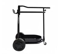 predolo Wheeled Saddle Cart Foldable Folding Saddle Rack Heavy Duty Tack Rack Cart for Stable