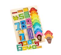 predolo Wooden Board for Counting Numbers, Number Calculation, Math Manipulation, Supplies, Counting Toy, Math Games for
