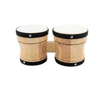 predolo Wooden Bongo Drums Portable Wooden Bongos Bongo Drum Set