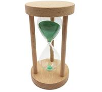 predolo Wooden Sand Timer Clock for Classroom and Games - 6/8/12/20/25 Minutes, Green, 12 mins