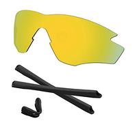Predrox M2 Frame XL Lenses & Rubber Kits Replacement for Oakley Sunglass OO9343 Polarized