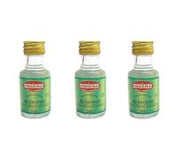 Preema Almond Flavouring Essence 28ml (Pack of 3) - Concentrated Almond Flavour for Baking, Cakes, Icing & Desserts | Strong Liquid Essence | Easy-to-Use Liquid Format