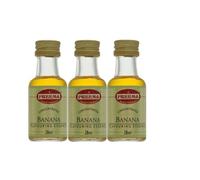 Preema Banana Flavouring Essence 28ml (Pack of 3) - Concentrated Banana Liquid Flavour for Baking, Cakes, Desserts & Milkshakes | Sweet & Fruity Banana Flavour