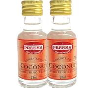 Preema Coconut Flavouring Essence 28ml (Pack of 2) - Concentrated Coconut Liquid Flavour for Baking, Desserts, Cakes & Drinks | Versatile for Baking & Beverages