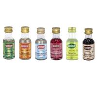 Preema Concentrated Flavouring Essence, Almond, Orange, Peppermint, Strawberry, Lemon, Vanilla, 28ml, 6 Pack