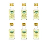 Preema Lemon Flavouring Essence 6x28ml - Halal - Ideal for Baking, Cakes, Cookies, Boiled Sweets, Creams, Icing, and Fudge - Intensely Flavored with Just a Drop