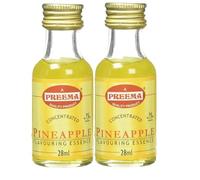 Preema Pineapple Essence 28ml (Pack of 2) - Tropical Pineapple Flavouring Liquid for Cakes, Desserts, Baking & Drinks | Concentrated Flavour Formula | Smooth Liquid Consistency