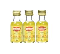 Preema Pineapple Essence 28ml (Pack of 3) - Tropical Pineapple Flavouring Liquid for Cakes, Desserts, Baking & Drinks | Concentrated Flavour Formula | Smooth Liquid Consistency