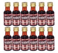 Preema Red Food Colouring Liquid 28ml x 12, Edible Concentrate Colour Dye for Drinks Cakes Baking with Welari Thank You Card | (12pack)