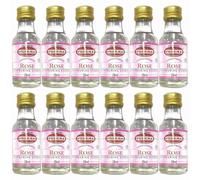 Preema Rose 28ml Essence x 12, Concentrated Food Flavouring Extract Liquid for Baking Cooking Drink Mix with Welari Thank You Card | (12pack)