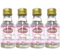 Preema Rose 4X28ml Essence Concentrated Food Flavouring Extract Liquid for Baking Cooking | Halal Certified