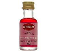 Preema Strawberry Essence 28ml (Pack of 12) - Sweet Strawberry Flavouring Liquid for Baking, Cakes, Desserts & Drinks | Versatile Kitchen Ingredient | Easy Blending Liquid