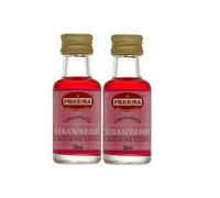 Preema Strawberry Essence 28ml (Pack of 2) - Sweet Strawberry Flavouring Liquid for Baking, Cakes, Desserts & Drinks | Versatile Kitchen Ingredient | Easy Blending Liquid