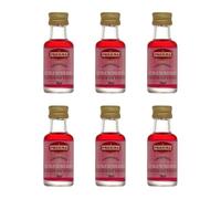 Preema Strawberry Flavouring Essence 6X28ml- Halal, Non-Alcoholic, Suitable for Vegetarians - Ideal for Icing Sugar, Baking, Cakes, Boiled Sweets, Biscuits, Creams, Fondants, and Fudge (NP)