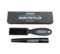 PREEME Beard Pen Filler & Brush | Black | Natural Beard Enhancer - Shapes, Fills & Defines | Easy-to-Use, Waterproof & Long-Lasting Beard Pen