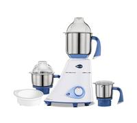 Preethi Blue Leaf Diamond 750-Watt Food Mixer, 3-Piece, Blue/White