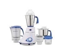 Preethi Blue Leaf Platinum MG 139 Mixer Grinder - 750W, 4 Jars with Super Extractor Juicer & Storage Container, 5-Year Motor Warranty & Lifelong Free Service | White | (Indian Plug)