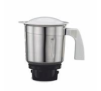 Preethi Medium Mixer Jar for Eco Twin, Eco Plus, Nitro and Blue Leaf, 1-Liter, Silver