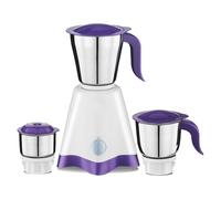 Preethii Crown MG-205 500W Mixer Grinder, White and Purple