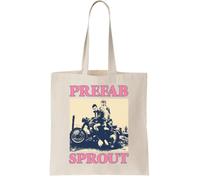 Prefab Sprout Canvas Tote Bag - Reusable Cotton Shopping Bag, Natural