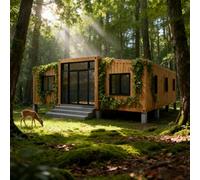 Prefab Tiny Home for Sale 20FT 40FT Portable Modular Container House with 2 3 Bedrooms and Kitchen Modern Mobile Tiny Home for Guest Rental or Outdoor Cabin
