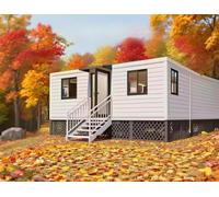 Prefab Tiny Home for Sale, Luxury 20ft Expandable Container House to Live in for Adults with 2 Bedrooms 1 Bathroom 1 Kitchen Mobile Modular Tiny Home for Hotels Hospitals