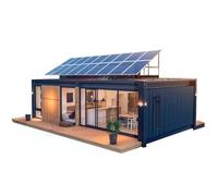 Prefab Tiny Home With Bathroom & Kitchen - Foldable Container Cabin For Travel, Camping, Or Minimalist Living