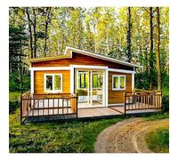 prefab Tiny Homes for Sale prefab Tiny Houses to Live in for Adults, 20FT Expandable Mobile Modular Container with 1 Bedroom, Compact Kitchen, Private Bath, Perfect for Residential or Vacation use