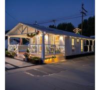 Prefab Tiny House for Sale - Expandable 20FT/40FT Mobile Modular Home with 2-3 Bedrooms, Fully Equipped Kitchen & Bathroom | Foldable Steel Frame Container House for Living, Office, or Vacation Use