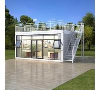 Prefab Tiny House for Sale, Foldable Expandable Container Home, Prefabricated Modular Tiny Homes to Live in for Adults for Backyard Office, Guest House, Vacation Cabin & Emergency Shelter