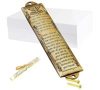 Prefdo Mezuzah with Scroll - Metal Mezuzah Case for Door, Jewish Mitzvah Gift (Brass)