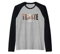 Prefecture Trieste Italy City Trieste Vintage Italia Raglan Baseball Tee