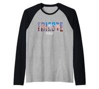 Prefecture Trieste Italy City Trieste Vintage Italia Raglan Baseball Tee
