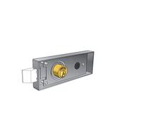 PREFER Iron Transit Door Lock, Keyed, Silver, Door Lock