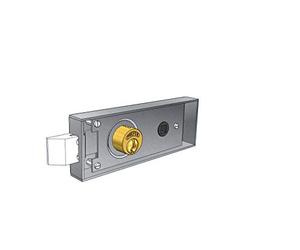 PREFER Iron Transit Door Lock, Keyed, Silver, Door Lock