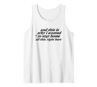 Prefer My Own Space Introvert Homebody Life Tank Top
