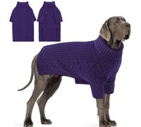 Preferhouse Dog Knitted Sweaters for XXXX-Large Dogs, Pet Winter Turtleneck Warm Pullover Thick Sweatshirt Greyhound Bernese Mountain (RoyalBlue, 3XL)