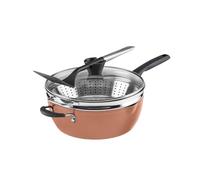 Preferred Pan 4-Pc Set - Sienna Sky (4.5 Qt. Multi-Purpose Pan w/Cover, Steamer, Slotted Turner)
