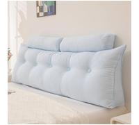 Preferspace Wedge Headboard Pillow with Neck Roll for Bed Triangular Backrest Large Bolster Sitting Pillow for Daybed Lounging Comfort Support