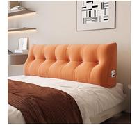 Preferspace Wedge Pillow for Headboard Bed with Ergonomic Lumbar Curve Comfort Fluffy Cotton Filling and Side Pocket Ideal for Sitting Up on Sofa Bed Daybed